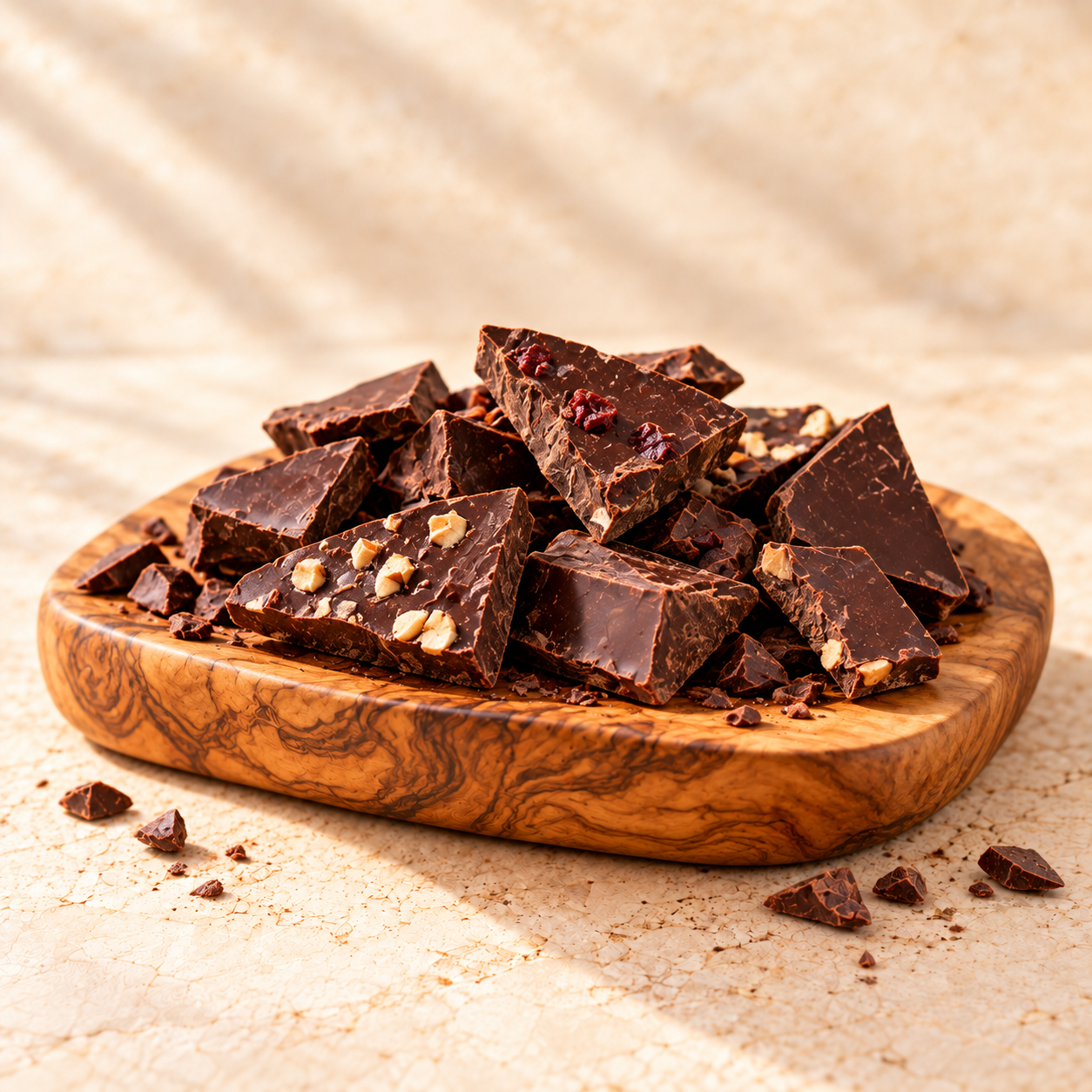 Artisan Colombian chocolate pieces